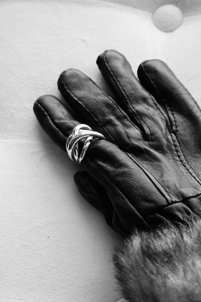 Anillo Plata Argollas Cruzadas