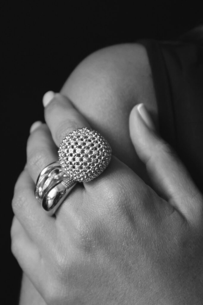 Anillo Bolita Plata/Circones