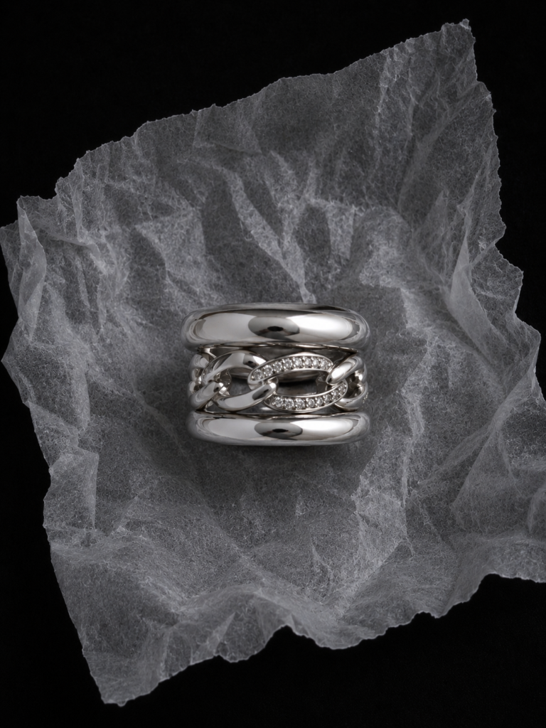Anillo Plata/Circones 3 Argollas separables