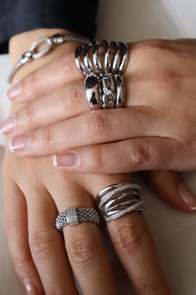 Anillo Plata/Circones 3 Argollas separables