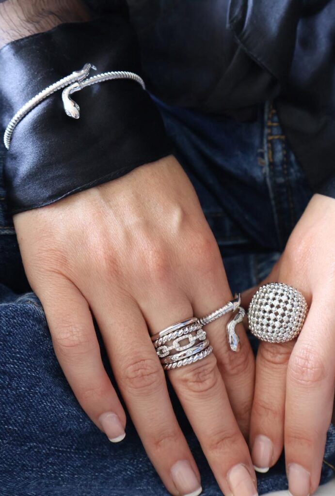 Anillo Plata/Circones Separable Argollas
