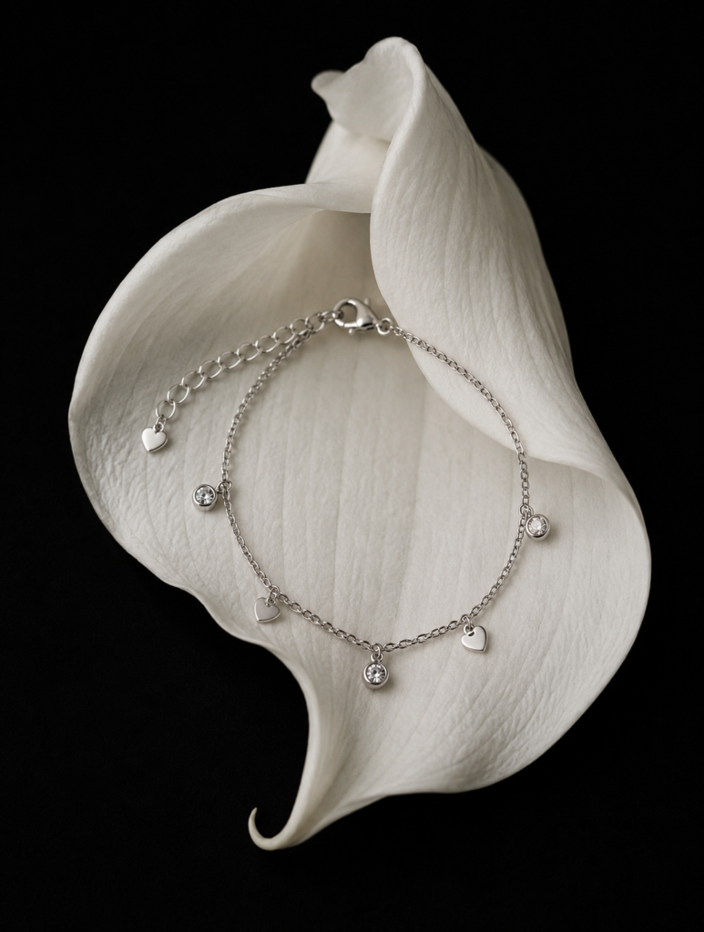 Pulsera Plata Circones y Corazones