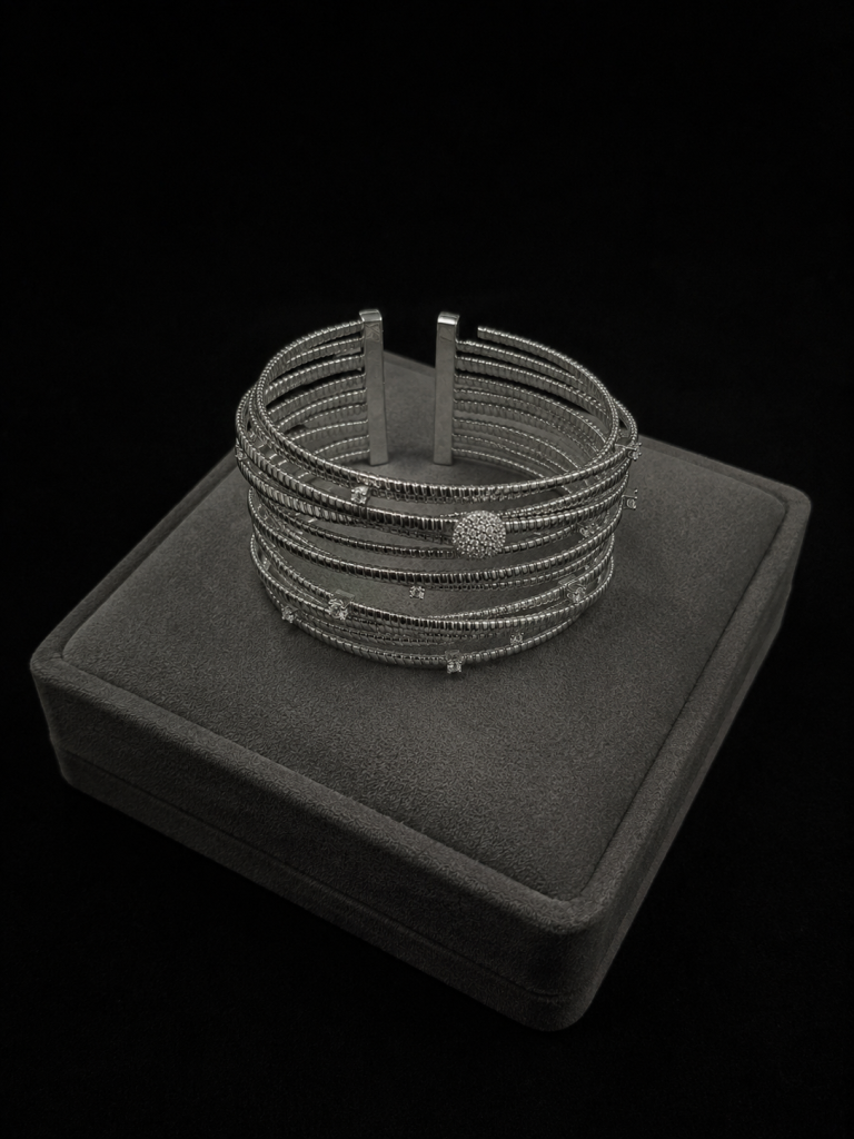 Esclava Tubogas Plata con Circones